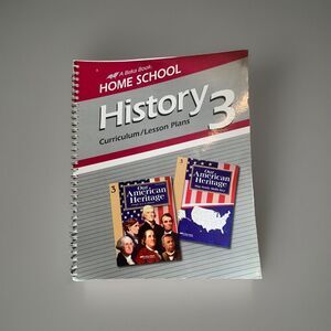 Abeka History 3 Curriculum/Lesson Plans Like‎ New